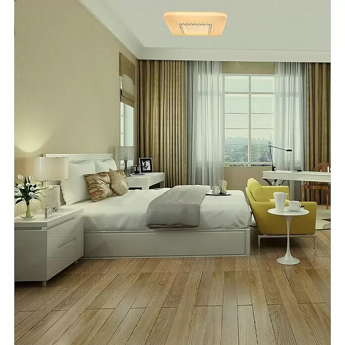 Tween Light LED-Deckenleuchte Maxena - 24 W, L x B x H: 43 x 43 x 6,8 cm, Weiß, Warmweiß - Stimmungsaufnahme