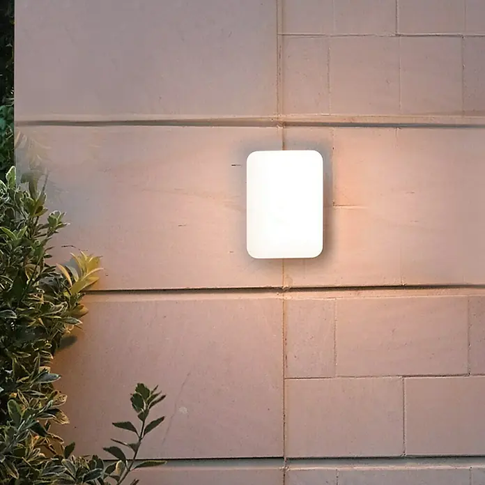 Starlux LED-Außenwandleuchte - 10 W, 149 x 83 x 216 mm, Dunkelgrau, IP54 - Wandleuchte mit einem modernen, quadratischen Design, die ein helles und angenehmes Licht abgibt und sich perfekt für den Außenbereich eignet.