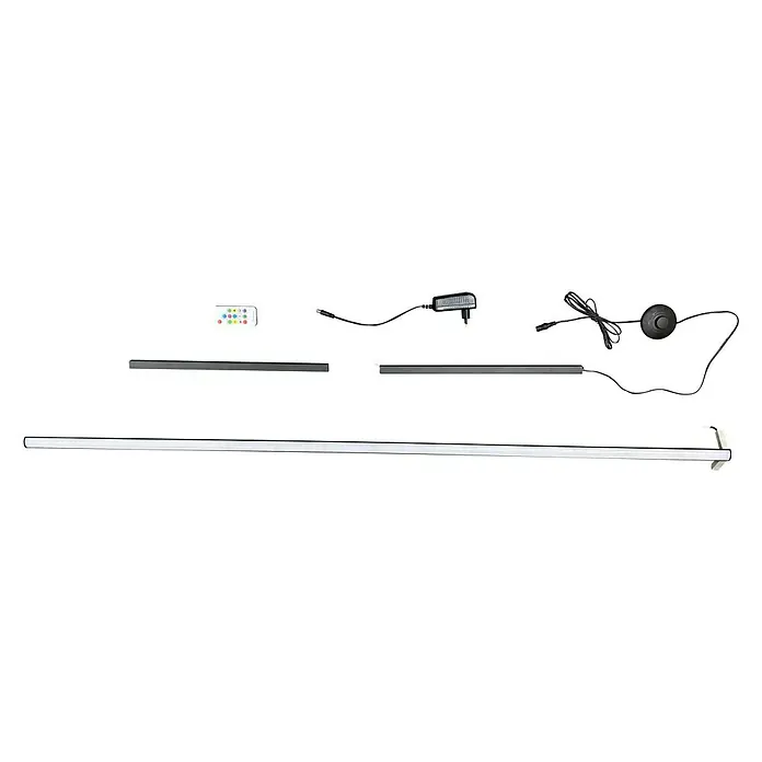 Tween Light LED-Stehleuchte Anzio - 19 W, Höhe: 140 cm, Weiß, RGB - Ein LED-Lichtset mit Fernbedienung, Netzteil und Zubehör, ideal zur stimmungsvollen Beleuchtung von Räumen. Das lange LED-Leuchtmittel ist ein Highlight.