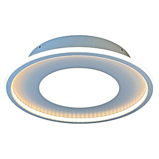 Lavida LED-Deckenleuchte rund Rovigo (Ø x H: 450 mm x 9,6 cm, Weiß, RGBW)