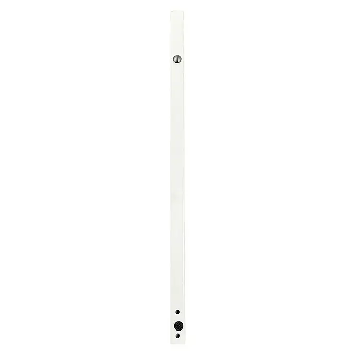 Tween Light LED-Stehleuchte Anzio - 19 W, Höhe: 140 cm, Weiß, RGB - Weiße Tür mit zwei ovalen Lautsprechergittern. Sie ist schlicht und modern gestaltet.
