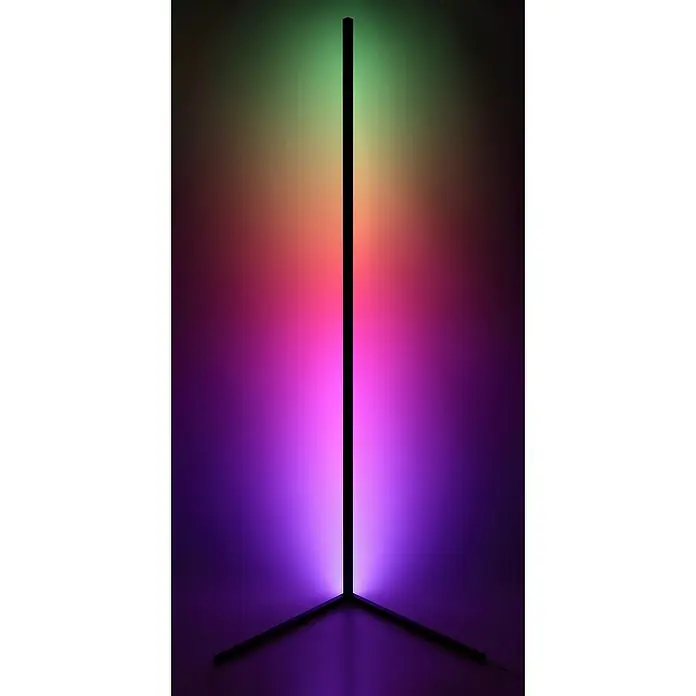 Tween Light LED-Stehleuchte Anzio - 19 W, Höhe: 140 cm, Schwarz, RGB - Elegante LED-Eckleuchte mit Farbverlauf. Die moderne Stehlampe sorgt für stimmungsvolle Beleuchtung und ist ein Blickfang in jedem Raum.