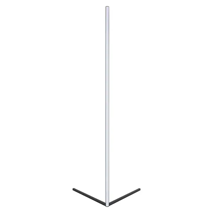 Tween Light LED-Stehleuchte Anzio - 19 W, Höhe: 140 cm, Schwarz, RGB - Das Bild zeigt einen modernen, minimalistischen LED-Bodenstrahler mit einem schlanken Design und einem stabilen Standfuß.