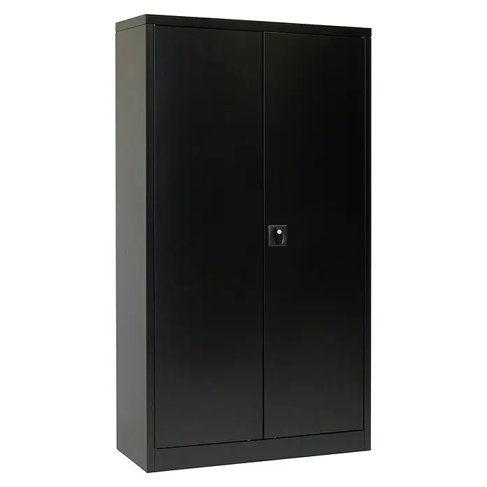 ML-Design Aktenschrank Abschließbar, 90x40x90 Cm Schwarz, Stahl, 2