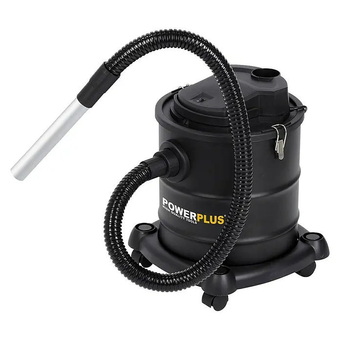PowerPlus Aspirador de cenizas eléctrico POWX308 - 1.200 W, Volumen de recipiente: 20 l, Sin bolsa - Aspiradora negra Powerplus para tareas de limpieza versátiles en el taller y el hogar. Un dispositivo robusto para suciedad gruesa.