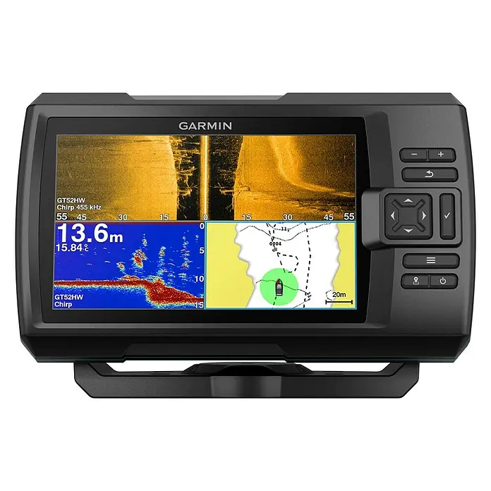 Garmin Fishfinder Striker Vivid 7sv - Geber: GT52 Geber, Bildschirmtyp: WVGA-Farbdisplay - Das Garmin-Echolot zeigt detaillierte Unterwasserbilder und Navigationsdaten für ein erfolgreiches Angelerlebnis.