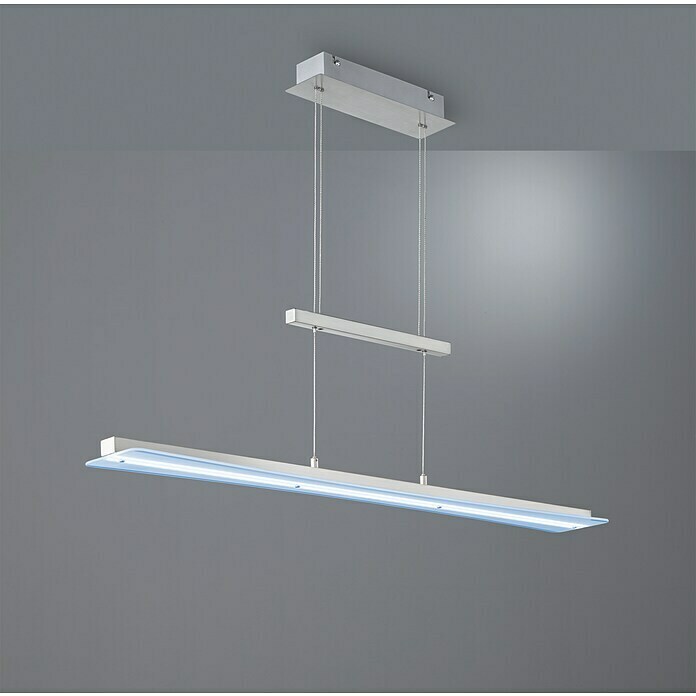 Reality Leuchten LED-Pendelleuchte Smash18 W, L x B x H: 12 x 100 x 150 cm, Nickel Mood Shot