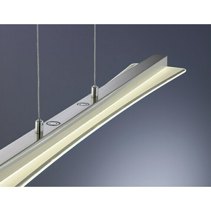 Reality Leuchten LED-Pendelleuchte Smash18 W, L x B x H: 12 x 100 x 150 cm, Nickel Detail Shot