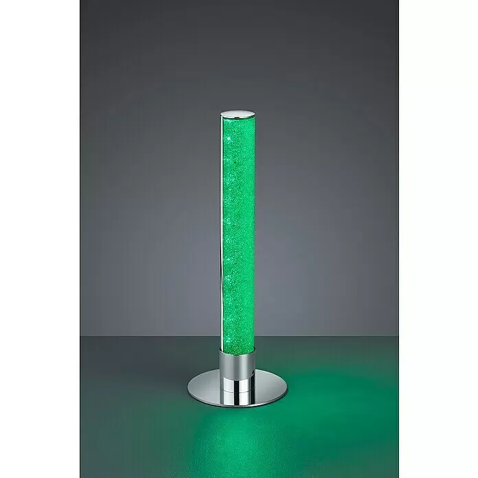 Reality Leuchten LED-Tischleuchte rund Leia - 5 W, Chrom - Stimmungsaufnahme