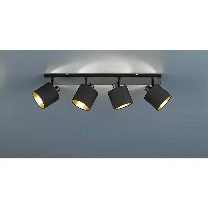 Reality Leuchten Tommy Deckenstrahler - 28 W, Höhe: 19 cm, Schwarz, E14, 4 Stk. - Stimmungsaufnahme