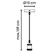 Home Sweet Home Pendelleuchte (L x B x H: 10 x 10 x 109 cm, E27) | BAUHAUS
