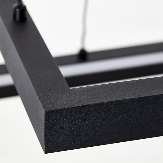 Brilliant LED-Pendelleuchte IcarusL x B x H: 180 x 50 x 50 cm, Schwarz, RGB Detail Shot