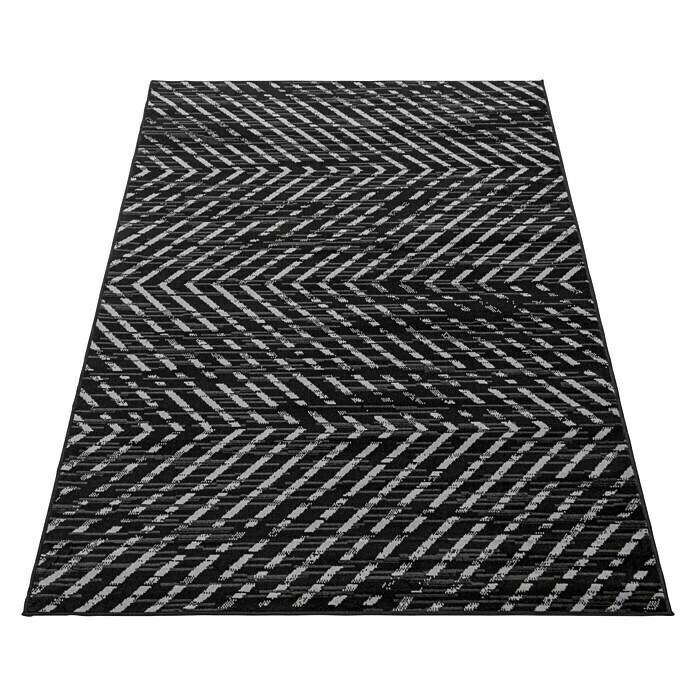 Kurzflorteppich Base 2810 (Schwarz, 170 x 120 cm, 100 % Polypropylen) | BAUHAUS