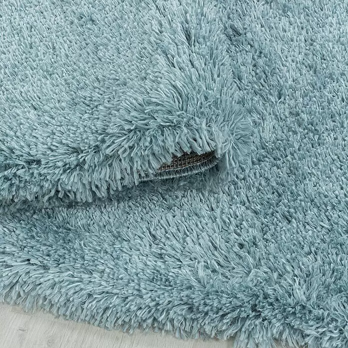 Hochflorteppich Fluffy 3500 - Blau, 200 x 140 cm, 100 % Polypropylen - Detailaufnahme