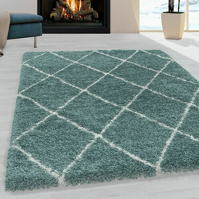 Hochflorteppich Alvor 3401 (Blau, 370 x 280 cm, 100 % Polypropylen) | BAUHAUS