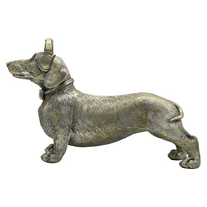 Dekofigur Dackel (B x H: 25 x 16 cm, Bronze) | BAUHAUS