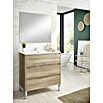 Mueble de lavabo Alexa (L x An x Al: 45 x 80 x 85 cm, Roble, Mate)