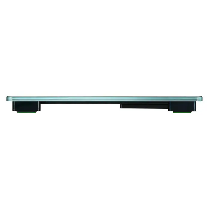 Báscula digital Shape Sense Connect 100 - 32 x 32 x 2,6 cm, Vidrio, Blanco - La imagen muestra una báscula de baño digital con una tapa de vidrio elegante, diseñada para mediciones de peso precisas.
