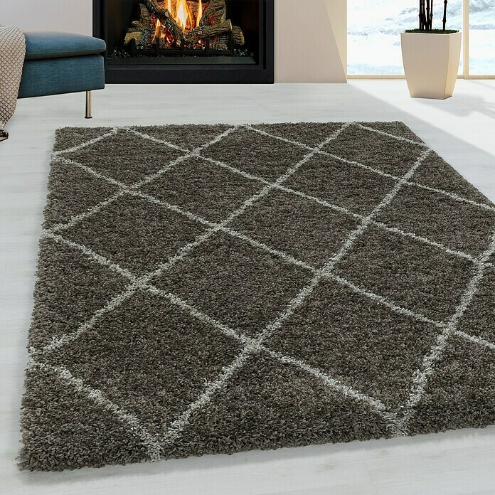 Hochflorteppich Alvor 3401 (Taupe, 370 x 280 cm, 100 % Polypropylen) | BAUHAUS