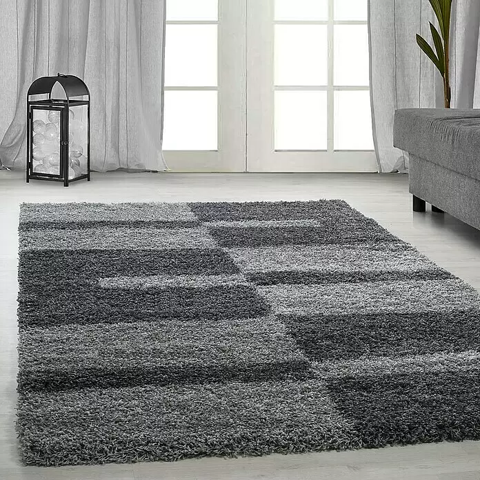 Hochflorteppich Gala 2505Grau, 290 x 200 cm, 100% Polypropylen