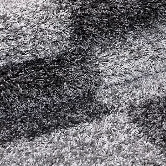 Hochflorteppich Gala 2505 - Grau, 150 x 80 cm, 100% Polypropylen - Detailaufnahme