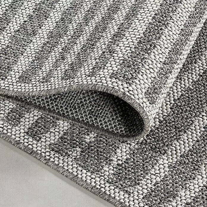 Outdoor-Teppich Aruba 4902 - Grau, 340 x 240 cm, 100% Polypropylen - Detailaufnahme