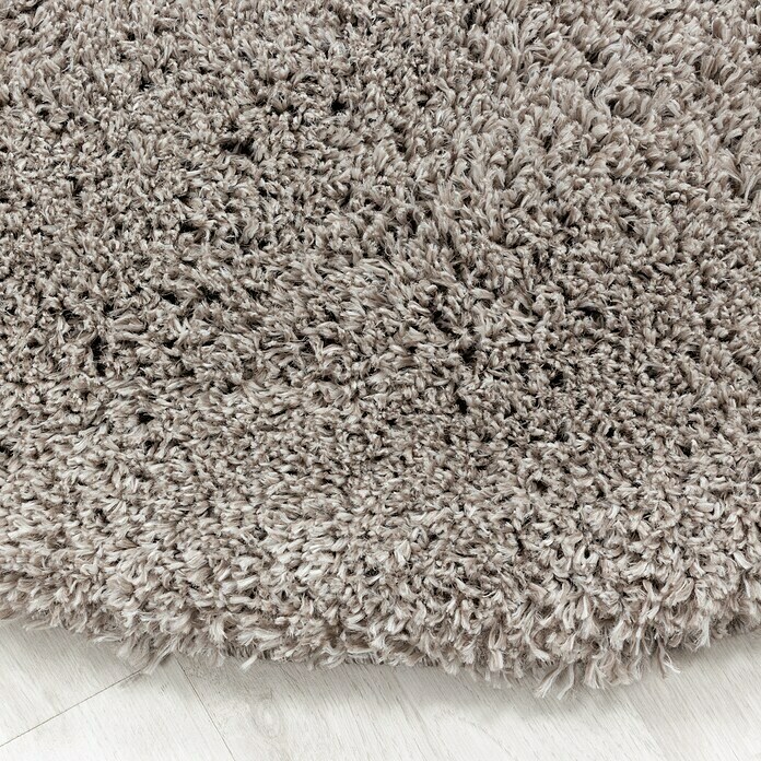 Hochflorteppich Fluffy 3500 (Beige, Durchmesser: 80 cm, 100 % Polypropylen) | BAUHAUS