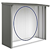 Biohort Rückwand WoodStock (Quarzgrau Metallic, 2,18 x 1,97 m, Passend für: Biohort Kaminholzregal WoodStock)