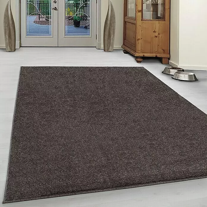 Kurzflorteppich Ata 7000 - Mocca, 200 x 140 cm, 100% Polypropylen - Stimmungsaufnahme