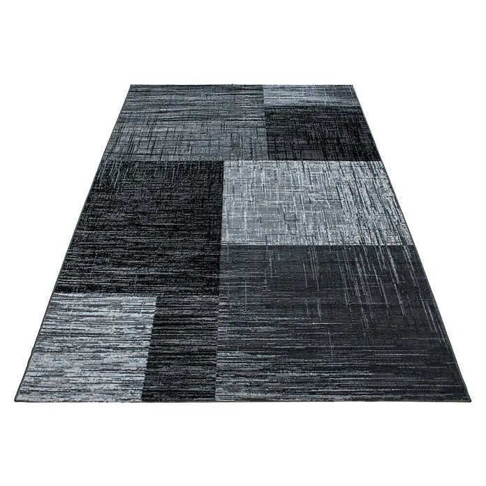 Kurzflorteppich Plus 8001Schwarz, 230 x 160 cm, 100% Polypropylen