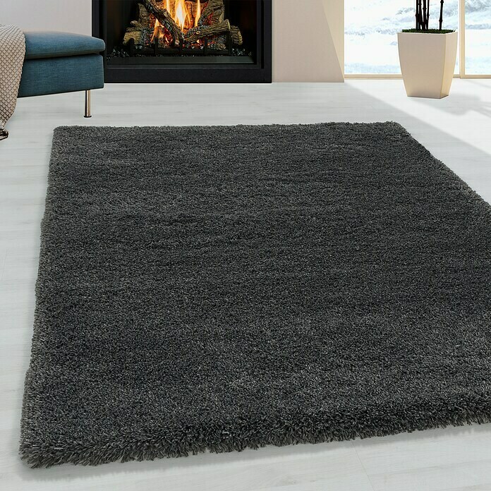 Hochflorteppich Fluffy 3500 (Grau, 110 x 60 cm, 100 % Polypropylen) | BAUHAUS