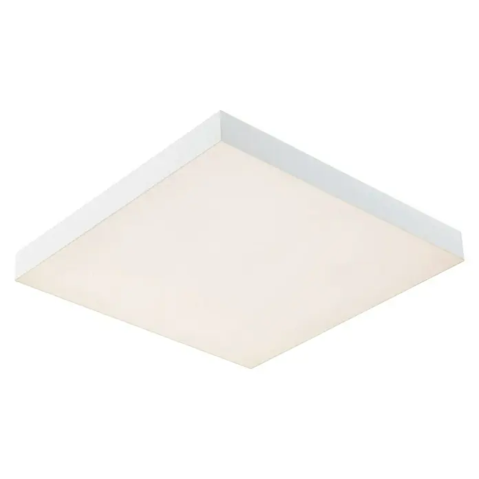 Paulmann LED-Panel Velora Rainbow - 16 W, L x B x H: 29,5 x 29,5 x 6,4 cm, Weiß, RGBW - Quadratische LED-Deckenleuchte mit weißem Rahmen und gleichmäßigem, hellem Licht für moderne Innenräume.