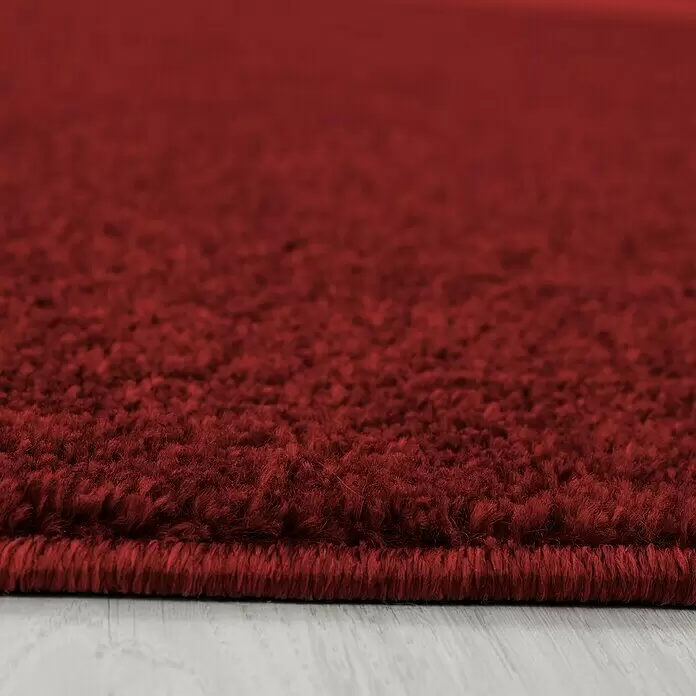 Kurzflorteppich Ata 7000Rot, Durchmesser: 200 cm, 100 % Polypropylen