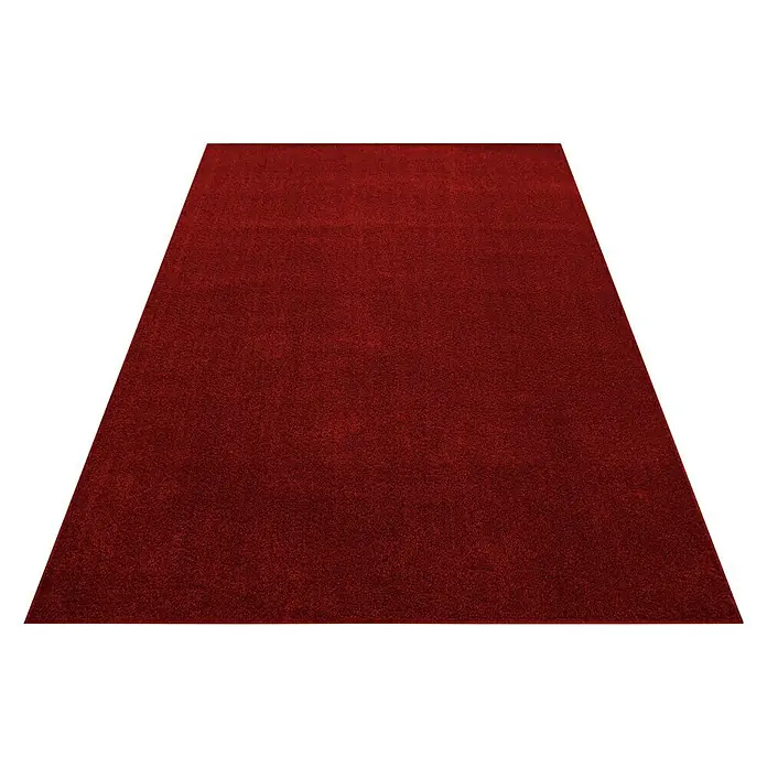 Kurzflorteppich Ata 7000Rot, 230 x 160 cm, 100% Polypropylen - Ein roter Teppich, der jedem Raum Wärme und Eleganz verleiht. Perfekt für ein gemütliches Ambiente.
