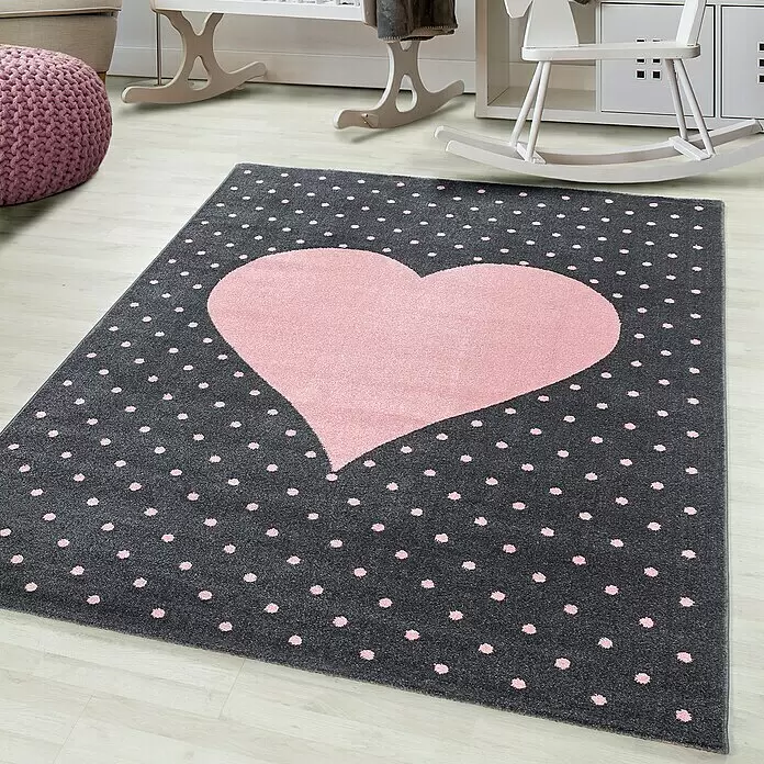 Kinderteppich Bambi 0830Pink, 150 x 80 cm, 100 % Polypropylen