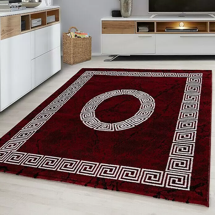 Kurzflorteppich Plus 8009 - Rot, 200 x 140 cm, 100 % Polypropylen - Stimmungsaufnahme
