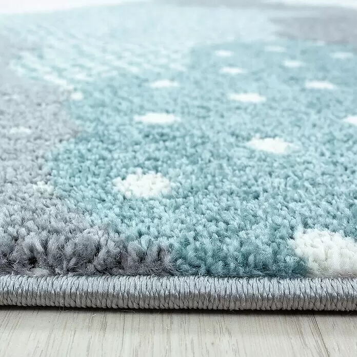 Kinderteppich Bambi 0820 - Blau, 170 x 120 cm, 100 % Polypropylen - Detailaufnahme