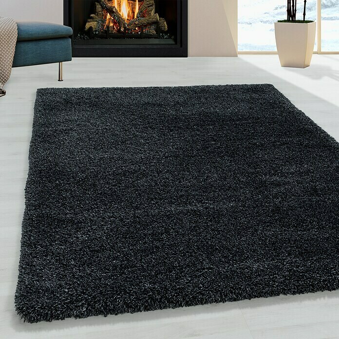 Hochflorteppich Fluffy 3500 (Anthrazit, 370 x 380 cm, 100 % Polypropylen) | BAUHAUS