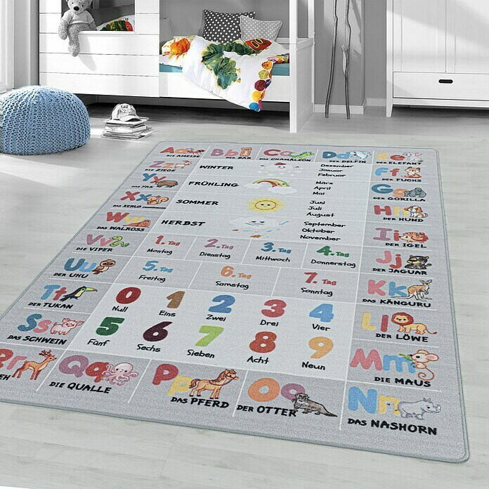 Kinderteppich Play 2904 (Grau, 200 x 140 cm, 100% Polyamide) | BAUHAUS