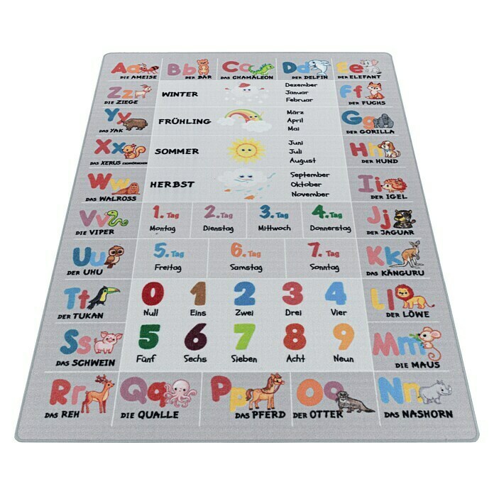 Kinderteppich Play 2904 (Grau, 170 x 120 cm, 100% Polyamide) | BAUHAUS