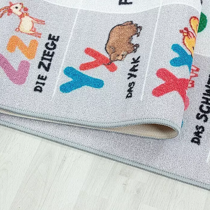 Kinderteppich Play 2904Grau, 150 x 100 cm, 100% Polyamide