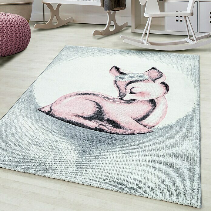 Kinderteppich Bambi 0850 (Pink, 170 x 120 cm, 100 % Polypropylen) | BAUHAUS