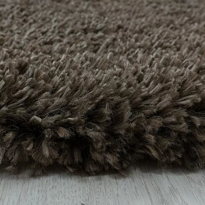 Hochflorteppich Fluffy 3500 - Braun, 200 x 140 cm, 100 % Polypropylen - Detailaufnahme