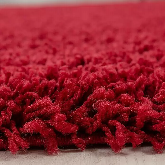 Hochflorteppich Life 1500 - Rot, 340 x 240 cm, 100% Polypropylen - Detailaufnahme