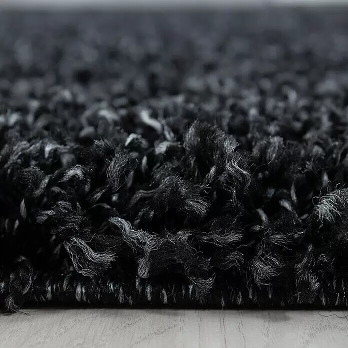 Hochflorteppich Life 1500 - Anthrazit, 110 x 60 cm, 100% Polypropylen - Detailaufnahme