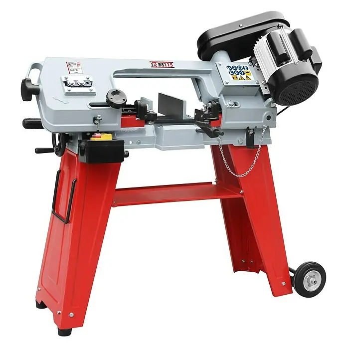 Holzmann Metallbandsäge BS115 - Leistungsaufnahme: 550 W, Netzspannung: 400 V - Bandsäge BS115: Leistungsstark, präzise und vielseitig für professionelle Schnitte in Werkstätten und Betrieben.
