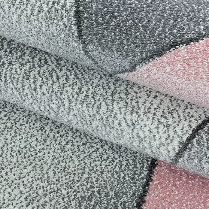 Kurzflorteppich Beta 1120 - Pink, 230 x 160 cm, 100% Polypropylen - Detailaufnahme