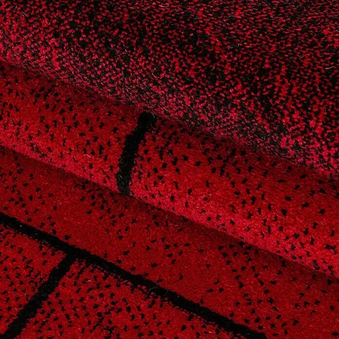Kurzflorteppich Beta 1110Rot, 150 x 80 cm, 100 % Polypropylen