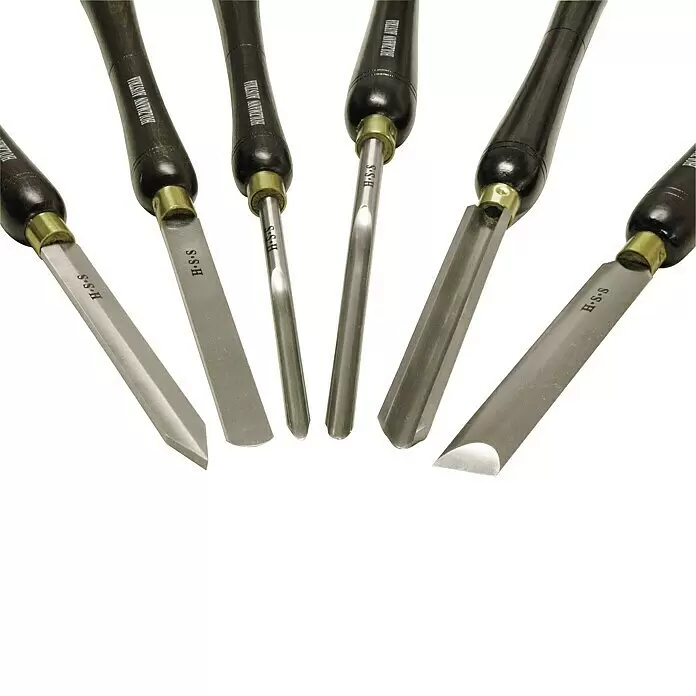 Holzmann Drehmeißel-Set H6TLG - Schaftart: Zylindrisch, 7 -tlg. - Detailaufnahme