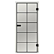 Diamond Doors Black Edition Glasdrehtür Loft (834 x 1.972 mm, DIN Rechts, Einscheibensicherheitsglas (ESG))
